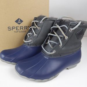 Sperry Saltwater Winter Lux Leather Duck Boots NIB